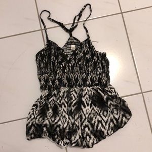 Billabong Scrunch Cute Boho Aztec Tank Racerback